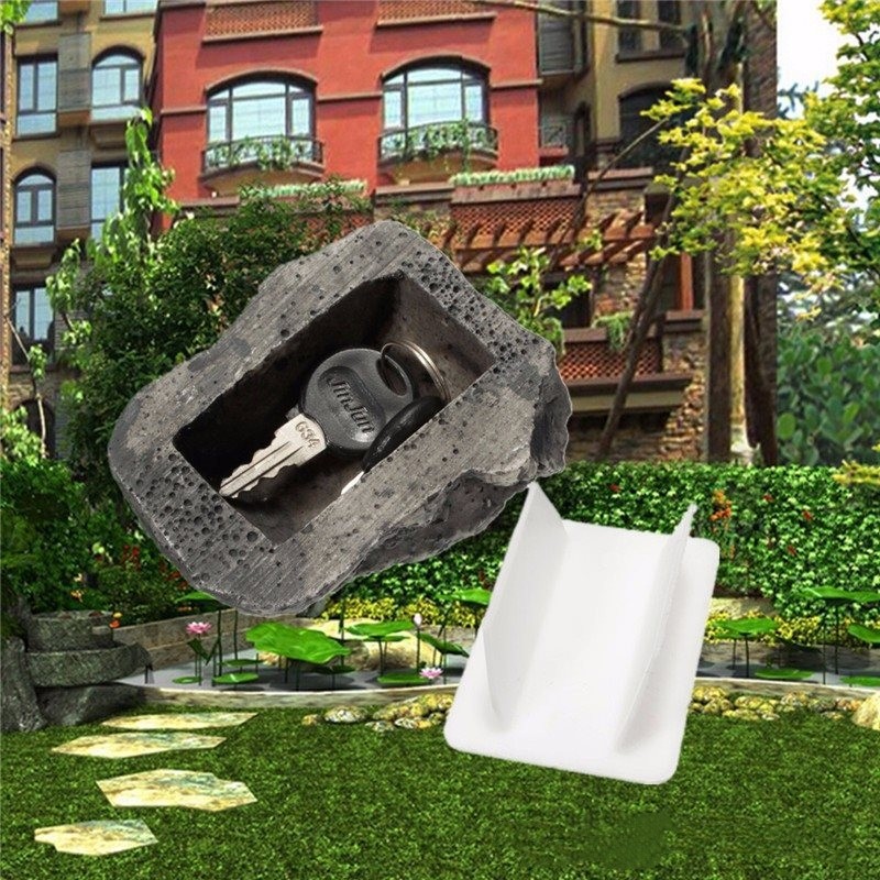 Hollow Hidden Fake Hidden Real Looking Hide A Key Rock Garden Stone Box Stash