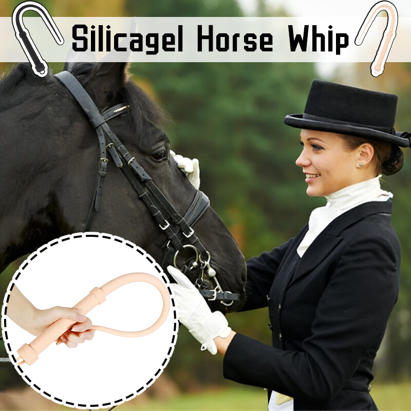 Silicagel Horse Whip Horse Riding Equestrian  63.5CM Training Whip for Cosplay