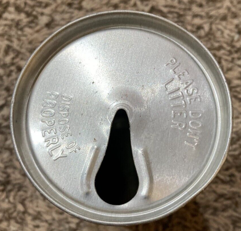 VINTAGE SUGAR FREE 7-UP SODA PULL TAB STEEL CAN