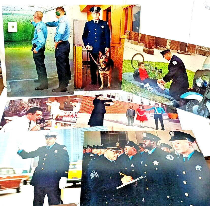 1970's Chicago Police Department 13" x 8" Large Prints- S.V.E. Visual Education