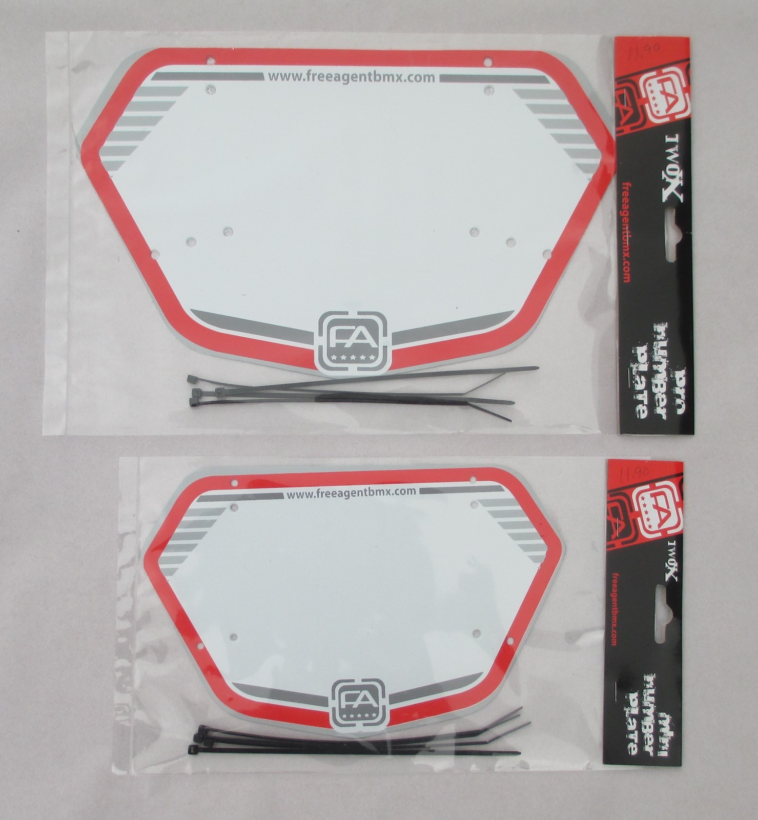 BMX Number Plate FreeAgent FA Free Agent Race Plate Cyclocross Bike Dirt Jump