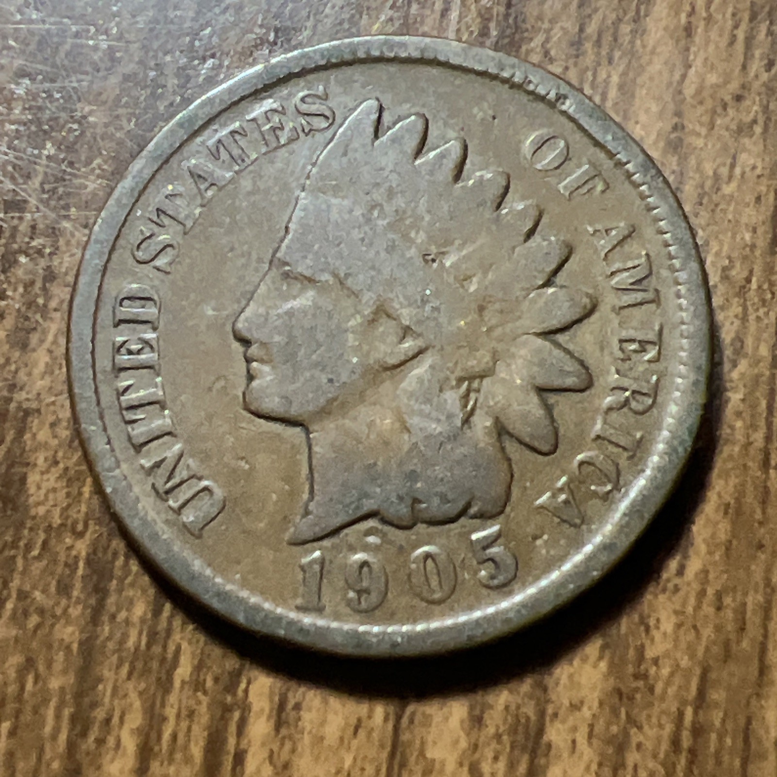 1905 Indian Head Penny Cent. Actual Coin. Shop Your Indian Heads Here