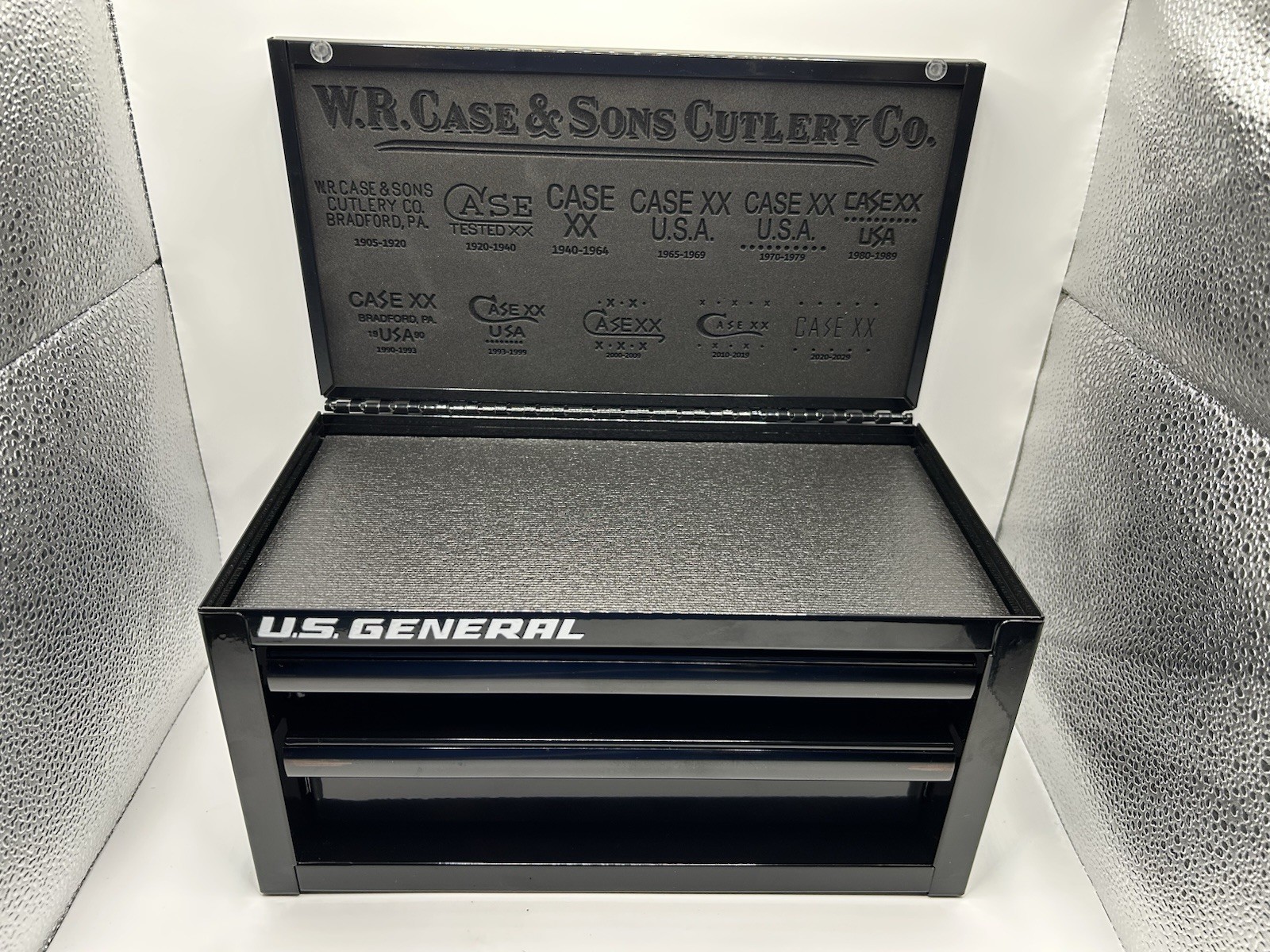 Custom Engraved Case XX Tractor Farm US General Mini Toolbox Display