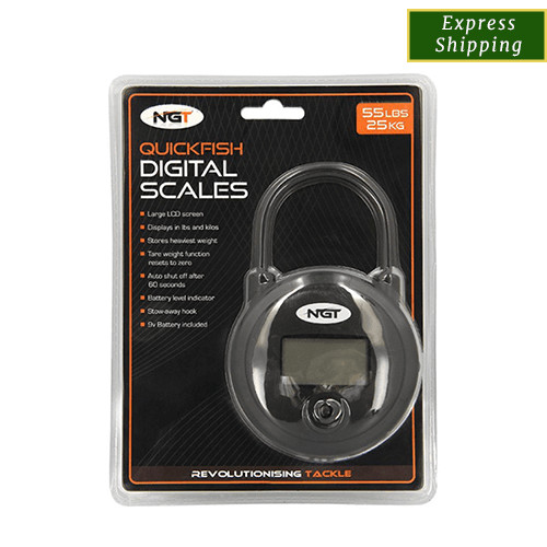 NGT Quickfish Digital Scales | 55lb/25kg | Fishing Scales | NEW and Sealed