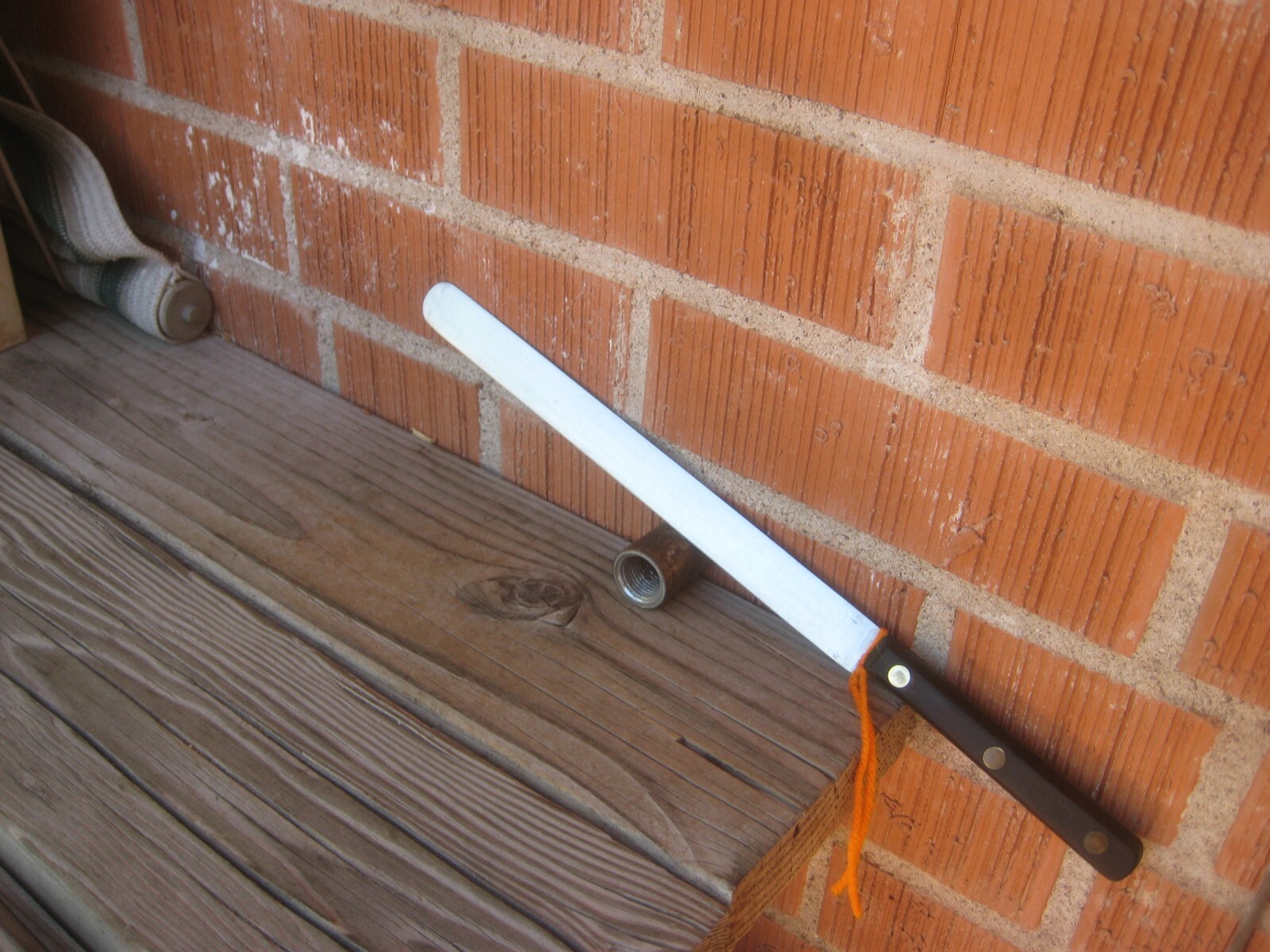 1970s Vtg 10" Blade SABATIER *** Inox Carving Slicing Knife & Wood Handle FRANCE