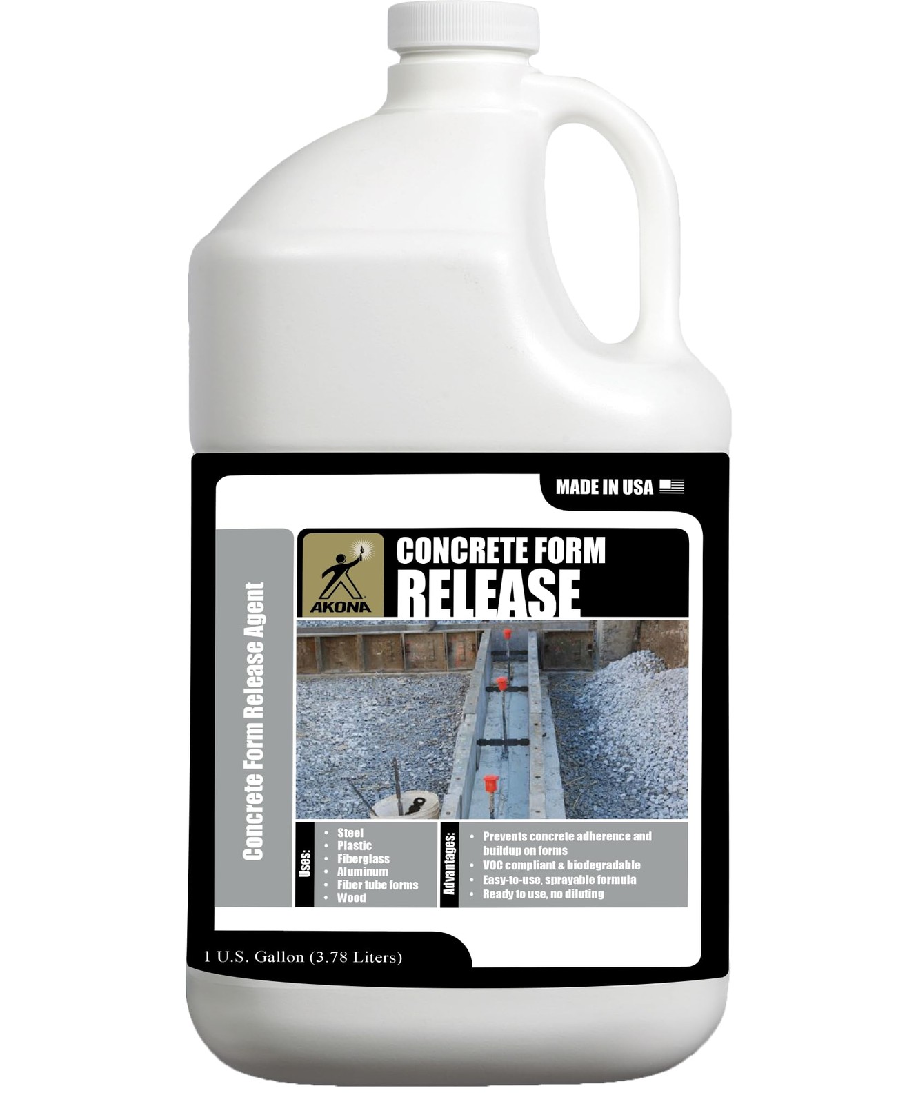 Concrete Form Release - Agent for Forms, Tubes, Stamps, Sculpture Molds, Cast...