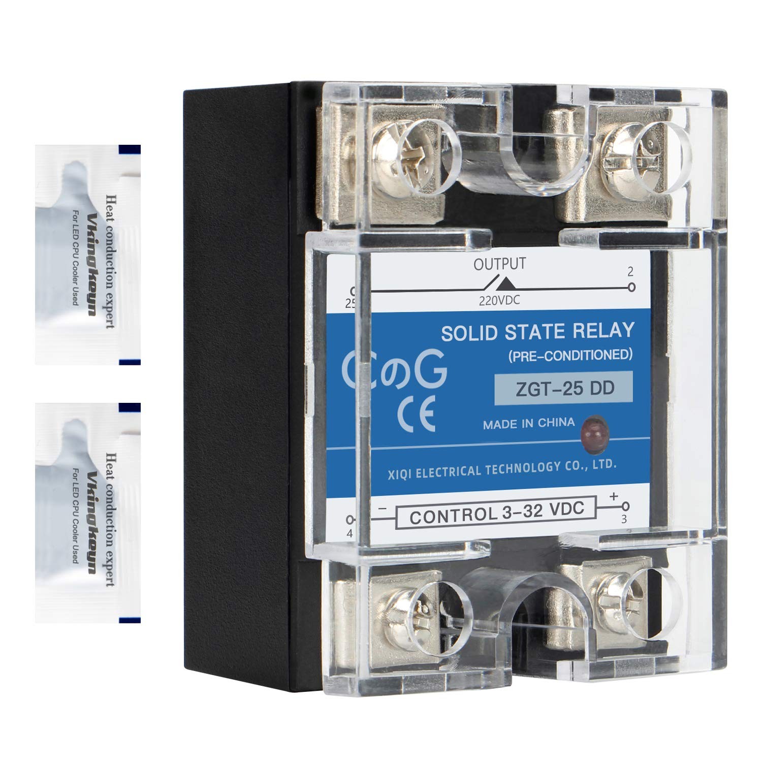 CG Solid State Relay SSR-25DD DC to Input 3-32VDC To Output 25A