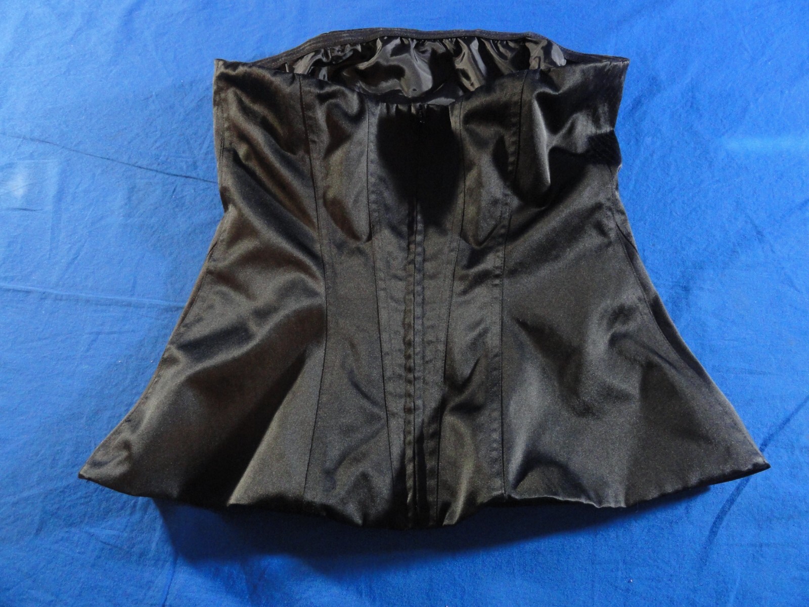 THE LIMITED BLACK SEXY BURLESQUE HALLOWEEN COSTUME COSPLAY CORSET TOP SHIRT S