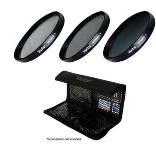 Hi Grade Multi Coated & Threaded 3 PC Lens Filter Kit For Samsung WB2200F WB2200