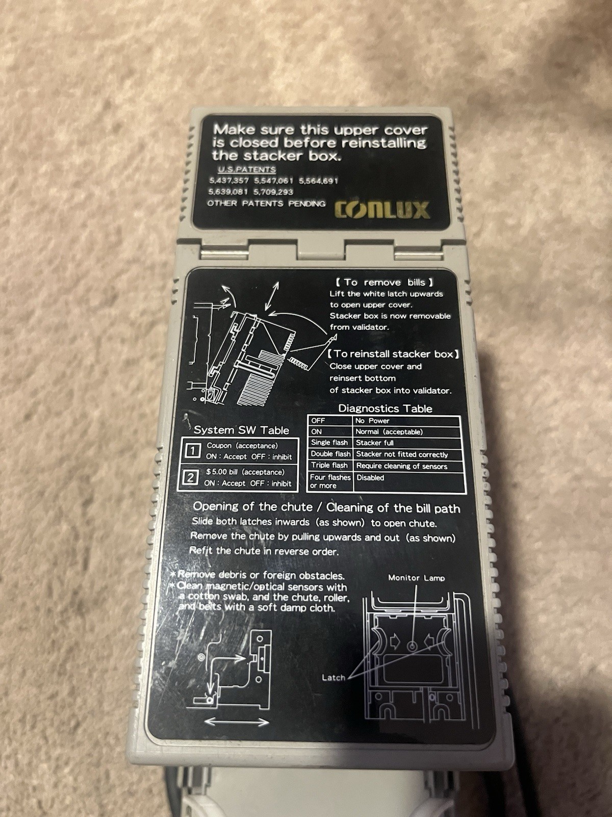 Bill Acceptor CONLUX NBM-3120 Bill Exchanger
