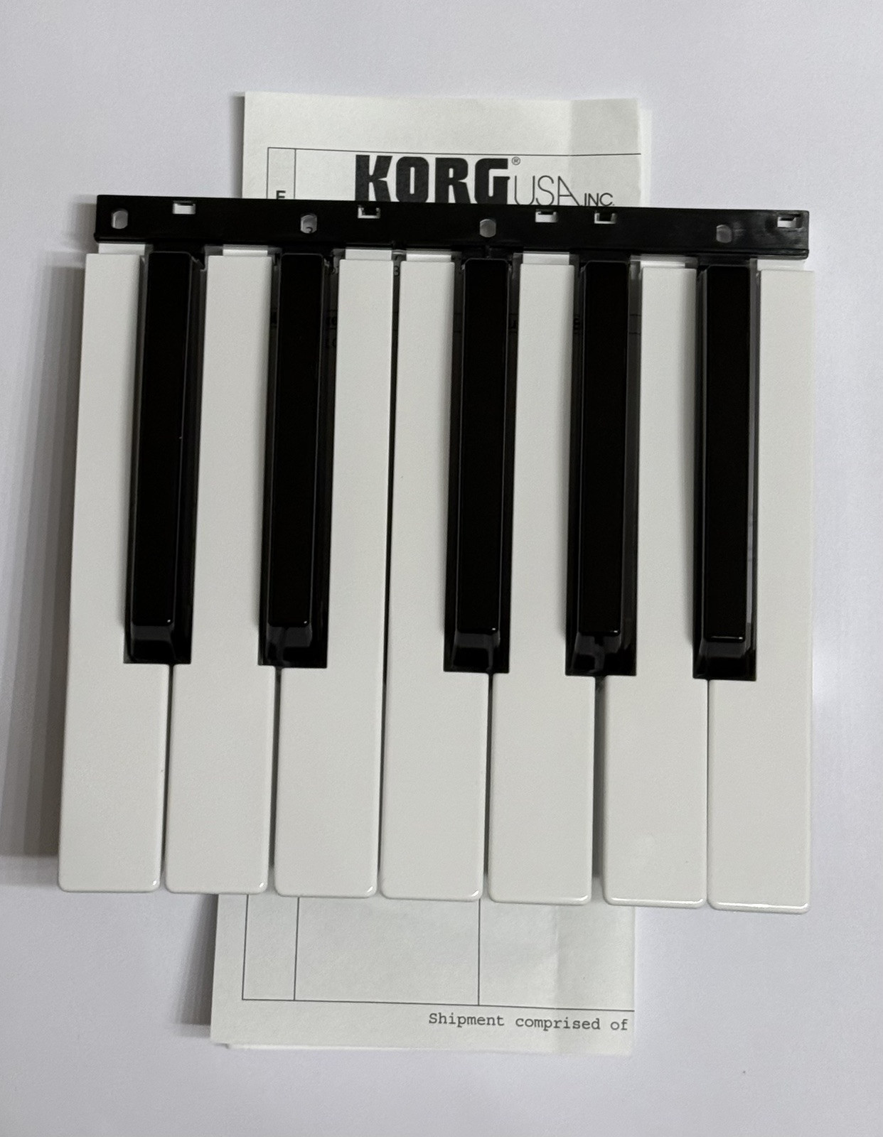 KORG PA1000 PA900  KROME-61 KROME-73  Octave Key SET  -7xWhite  5xBlack Keys