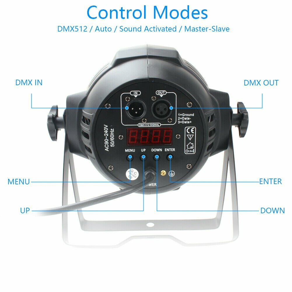 4X 270W 18LED PAR Lights RGBW Stage Light DMX512 DJ Disco Party Club Show Light