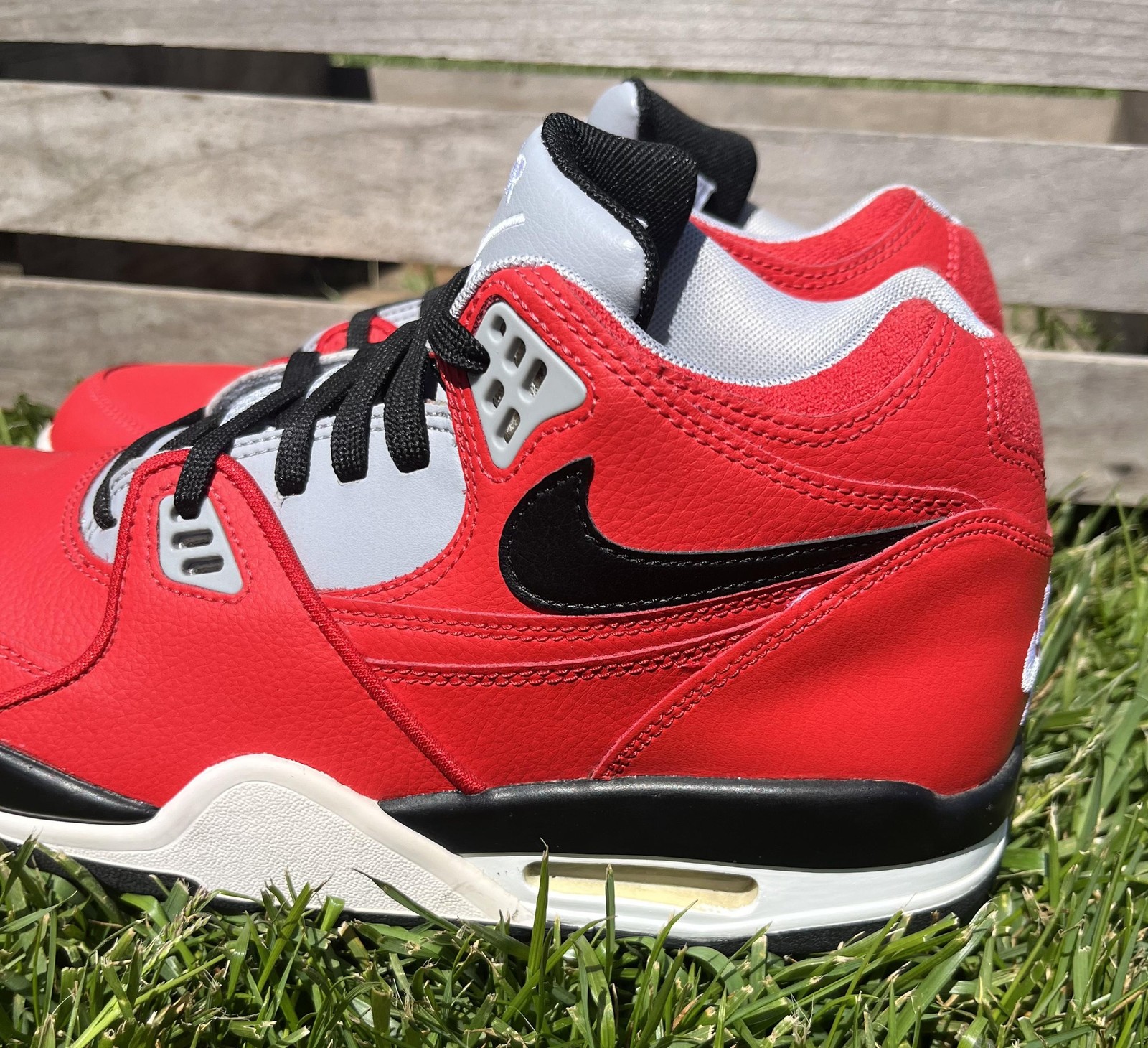 Nike Air Flight 89 Shoes Mens Size 9 Red Black Basketball Sneakers CN5668-600