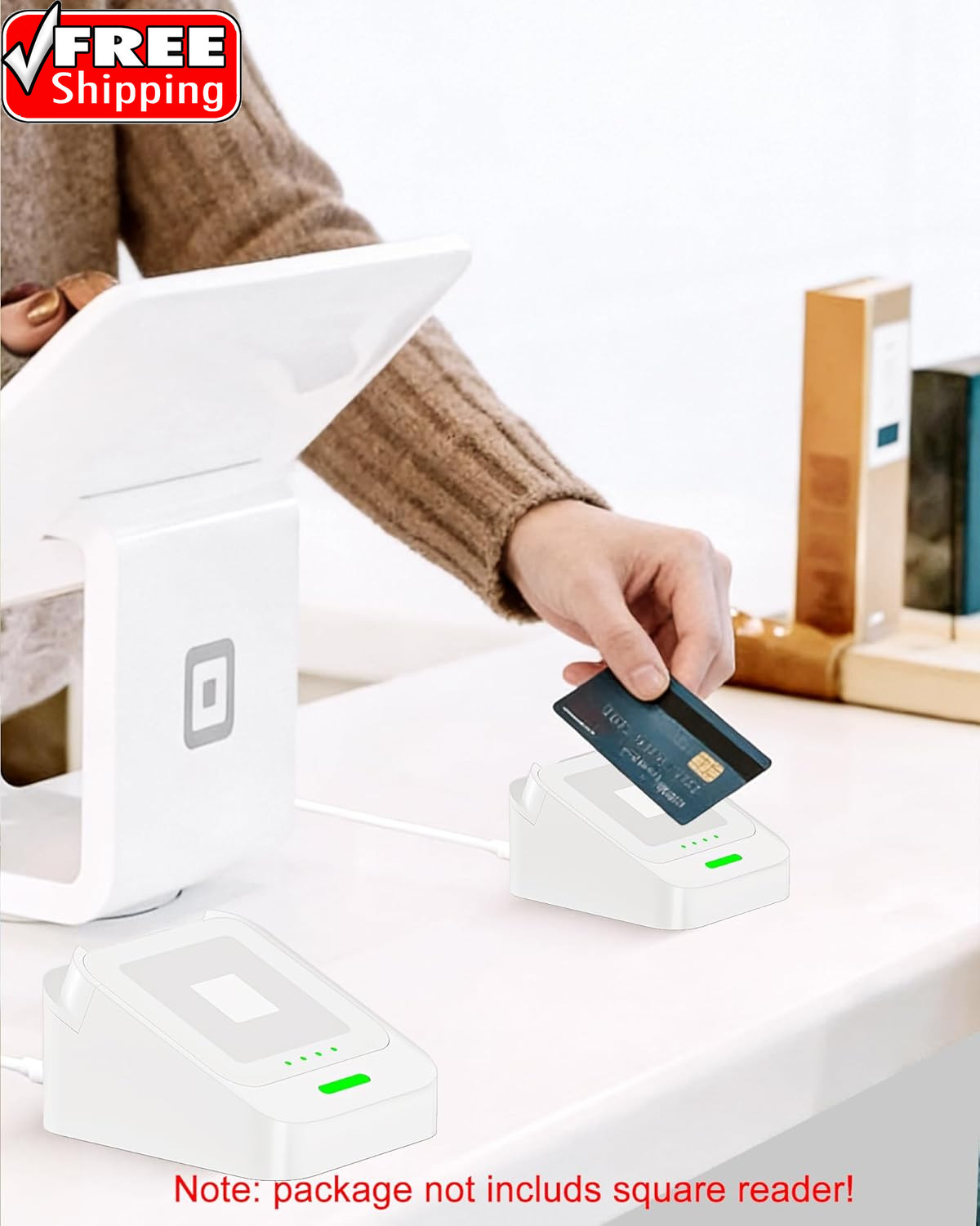 Reader Dock for Square Card Reader 2Nd Gen, Holder Stand for Square Reader 2 Gen