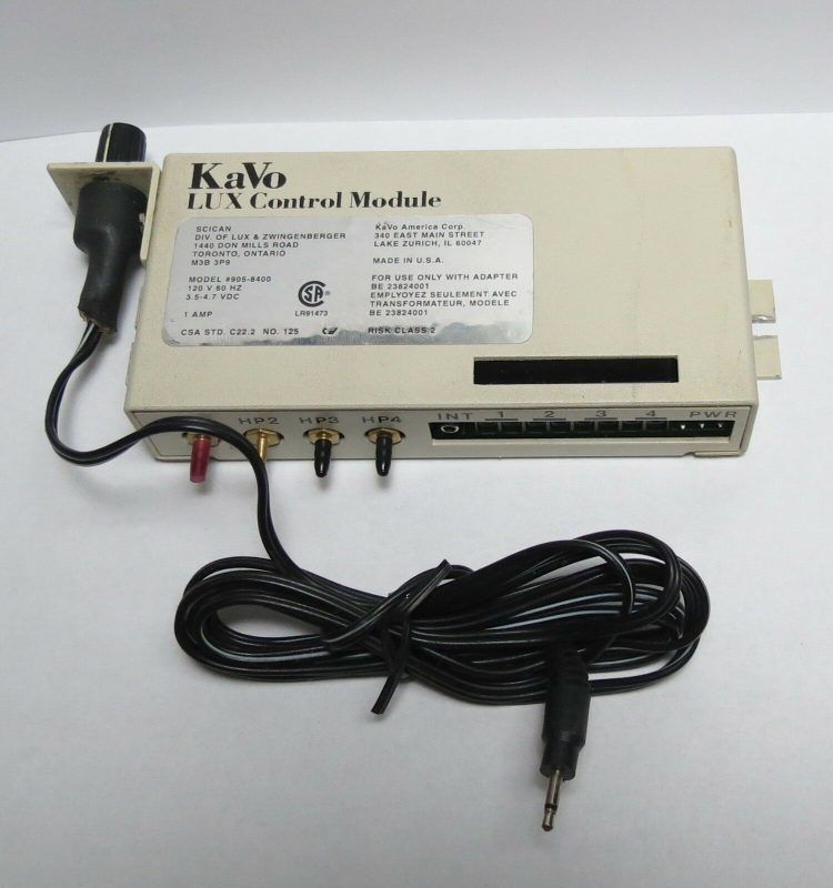 Kavo Dental Lux Fiber Optic Light Source Control Module for 4 Handpiece w/switch
