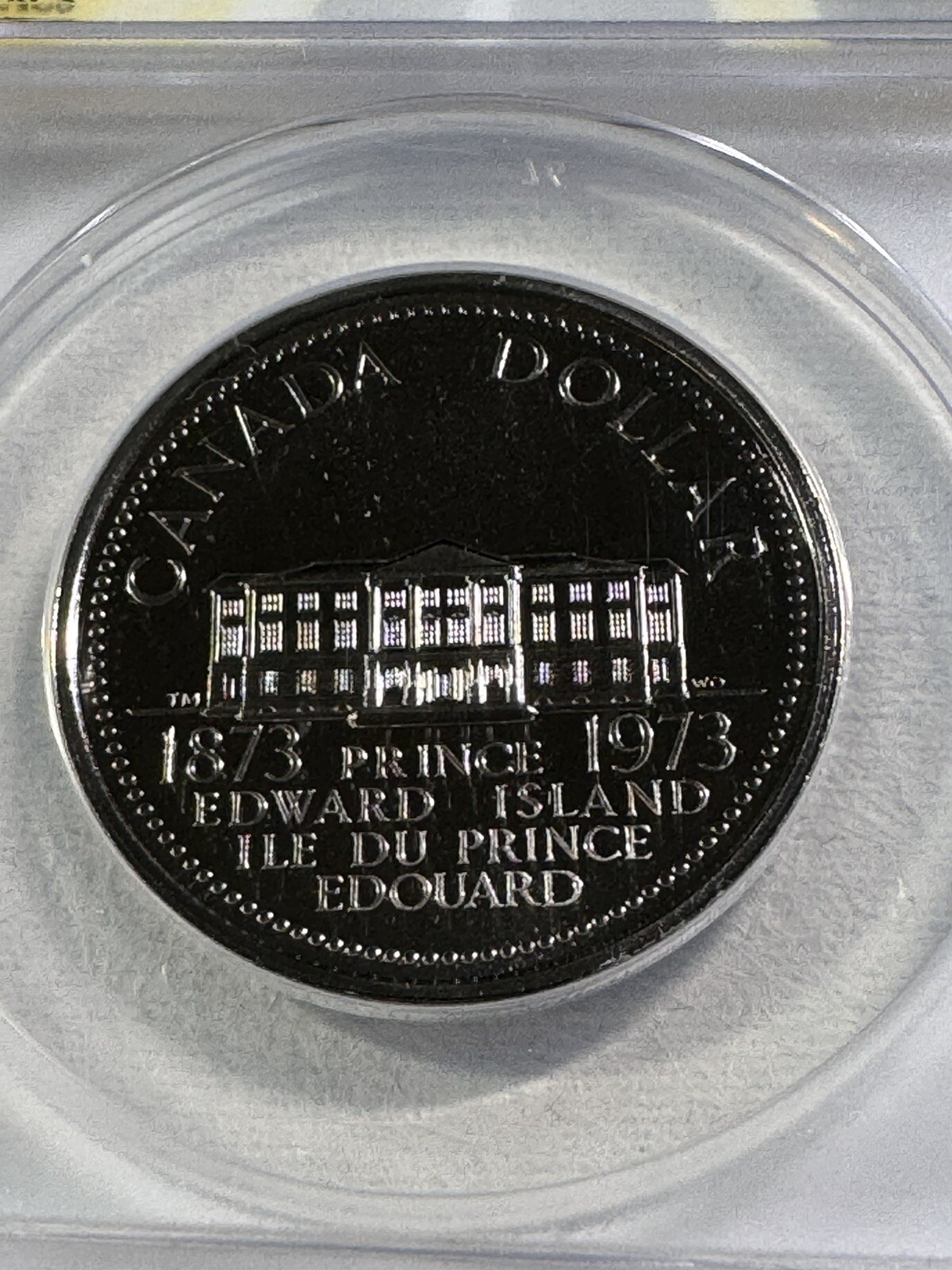 1973 Canada Proof Like Prince Edward Island Dollar Graded MS 67 by ANACS