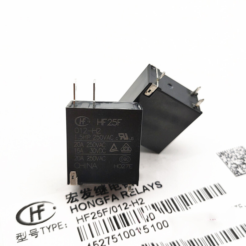 1Pce HongFa JQC-25F HF25F-012-H2 12VDC Power Relay 20A 250VAC 3Pins