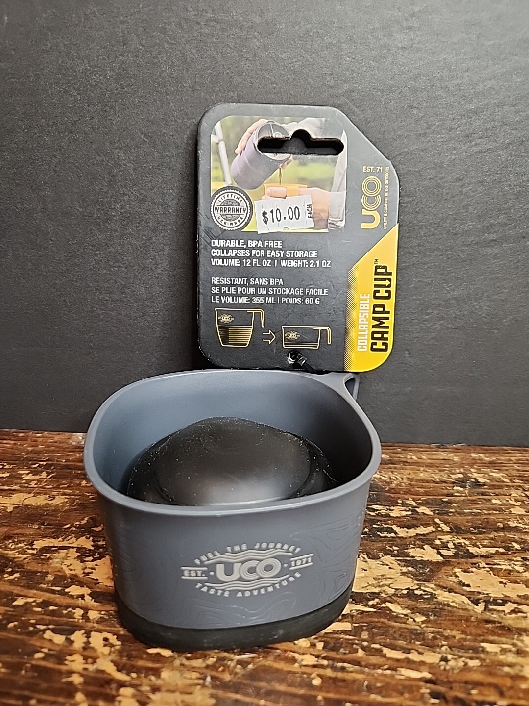 UCO F-C-1PK Collapsible 12 oz. Camp Cup