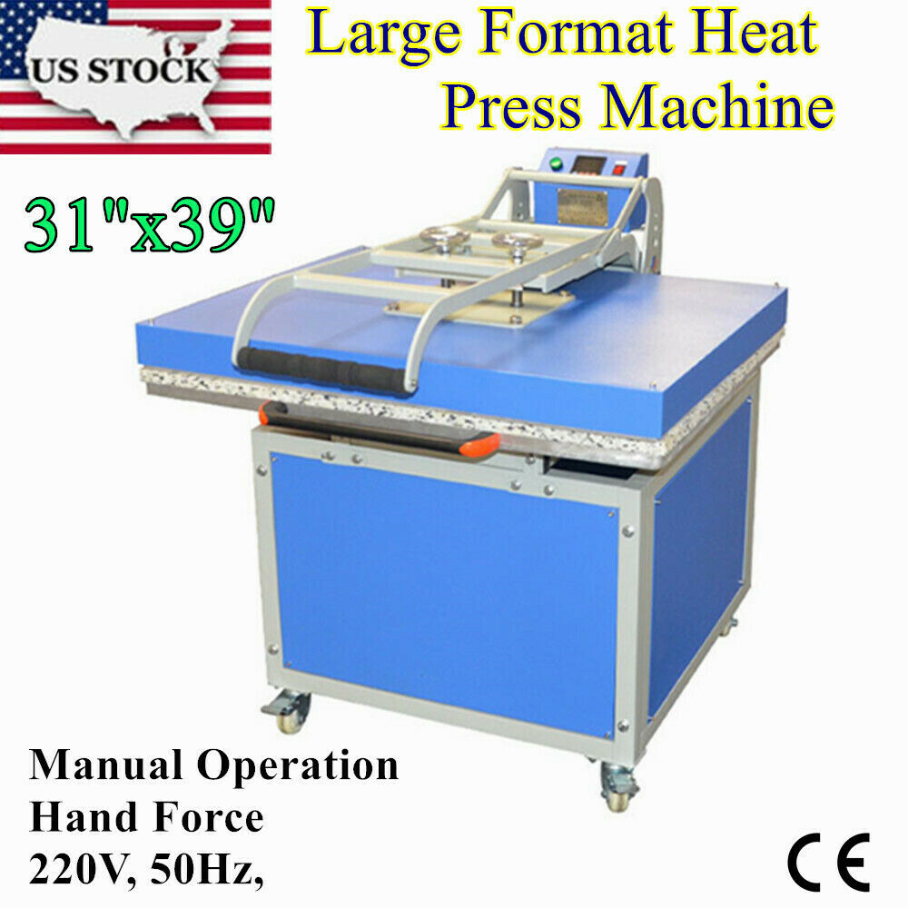 US 31x39" Large Format Textile Thermo Transfer Heat Press Machine 220V