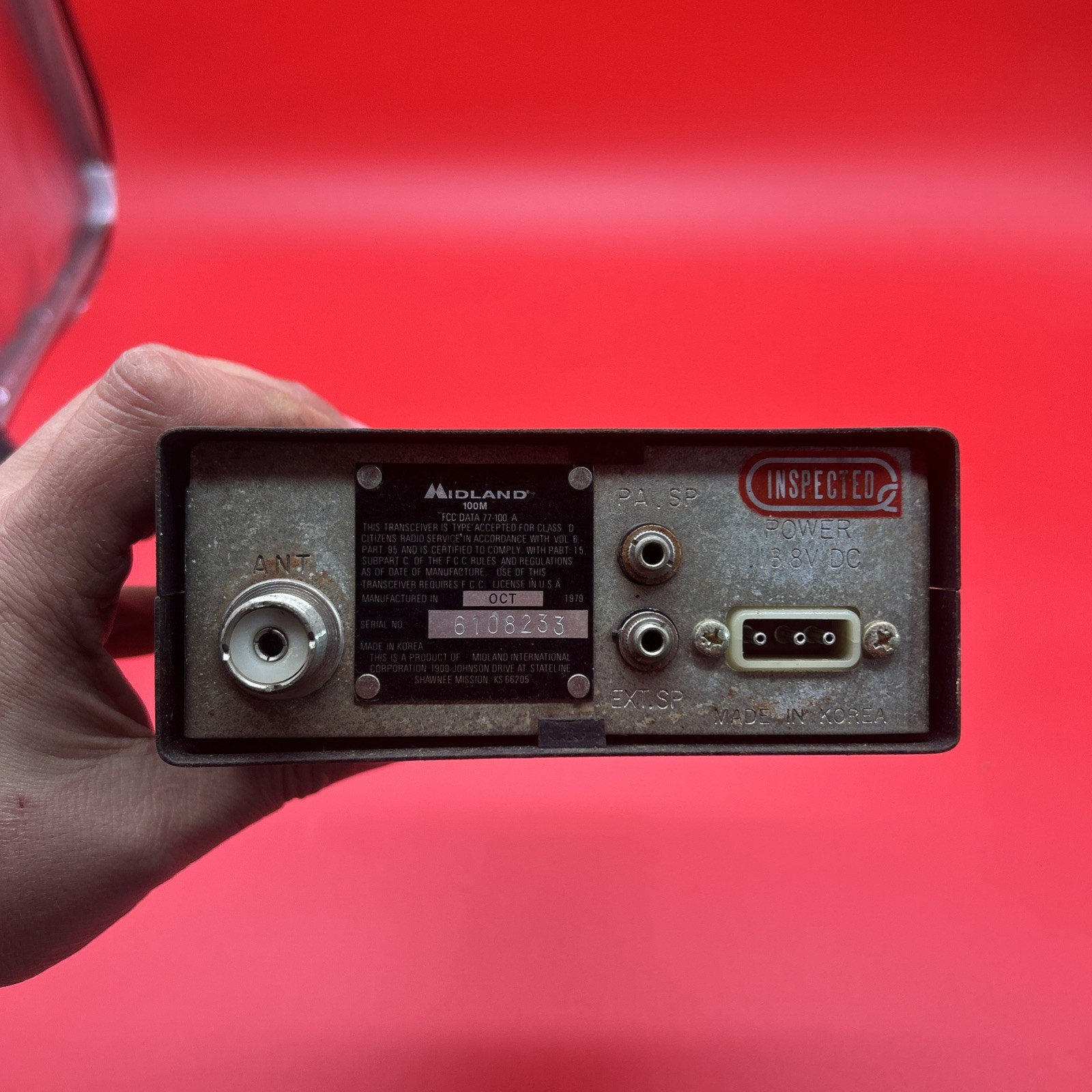 Vintage 1981 CB Radio Midland 100M *Untested*