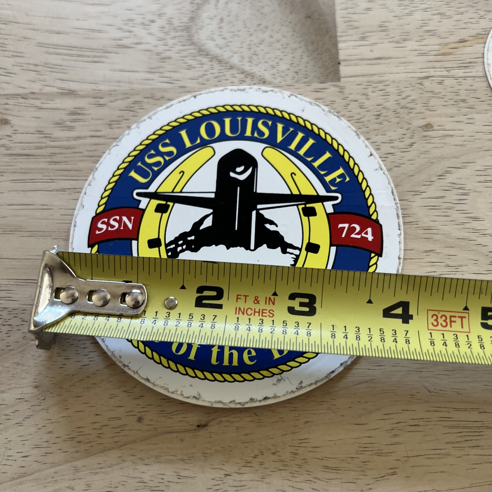Original US Navy USS Louisville SSN-724 Submarine Sticker Decal