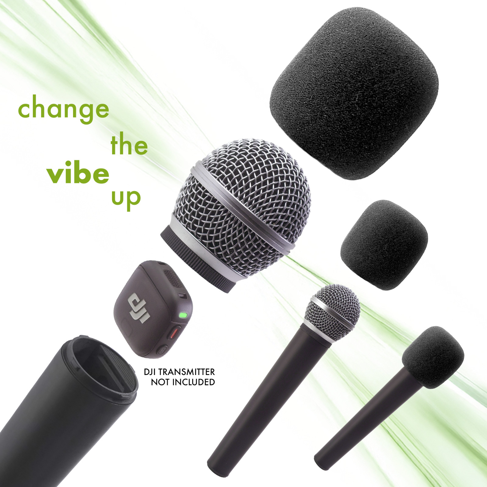 Pro Handle for DJI Mic 3 - Metal Grille Microphone Interview Handheld Adapter
