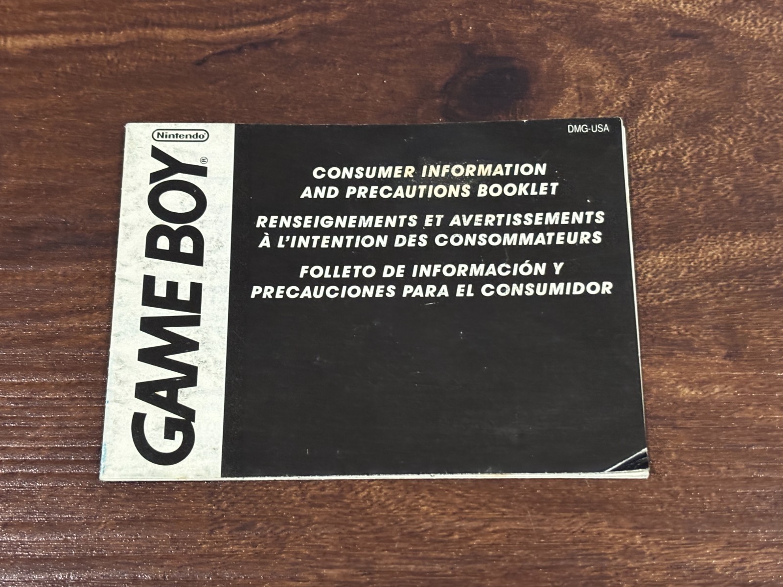 Consumer Information and Precautions Booklet Nintendo Gameboy Manual Only