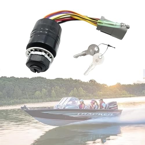 129572 Ignition Switch with 2 Keys Compatible with Tracker Boats, 3 Position 6