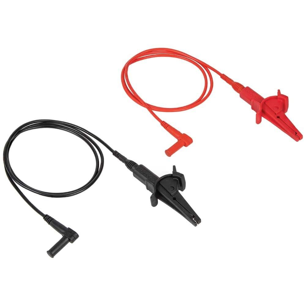 Klein Tools 69381 Alligator Clip Test Leads, Heavy-Duty Replacement Black