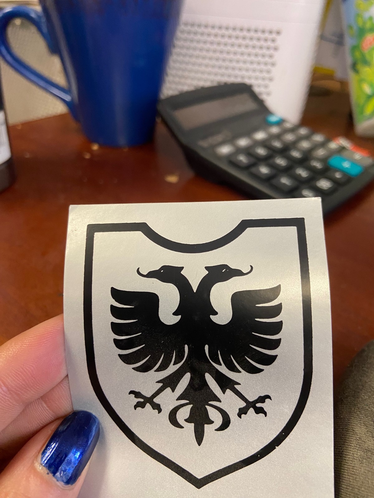 Set of 5 WWII German Helmet Decals