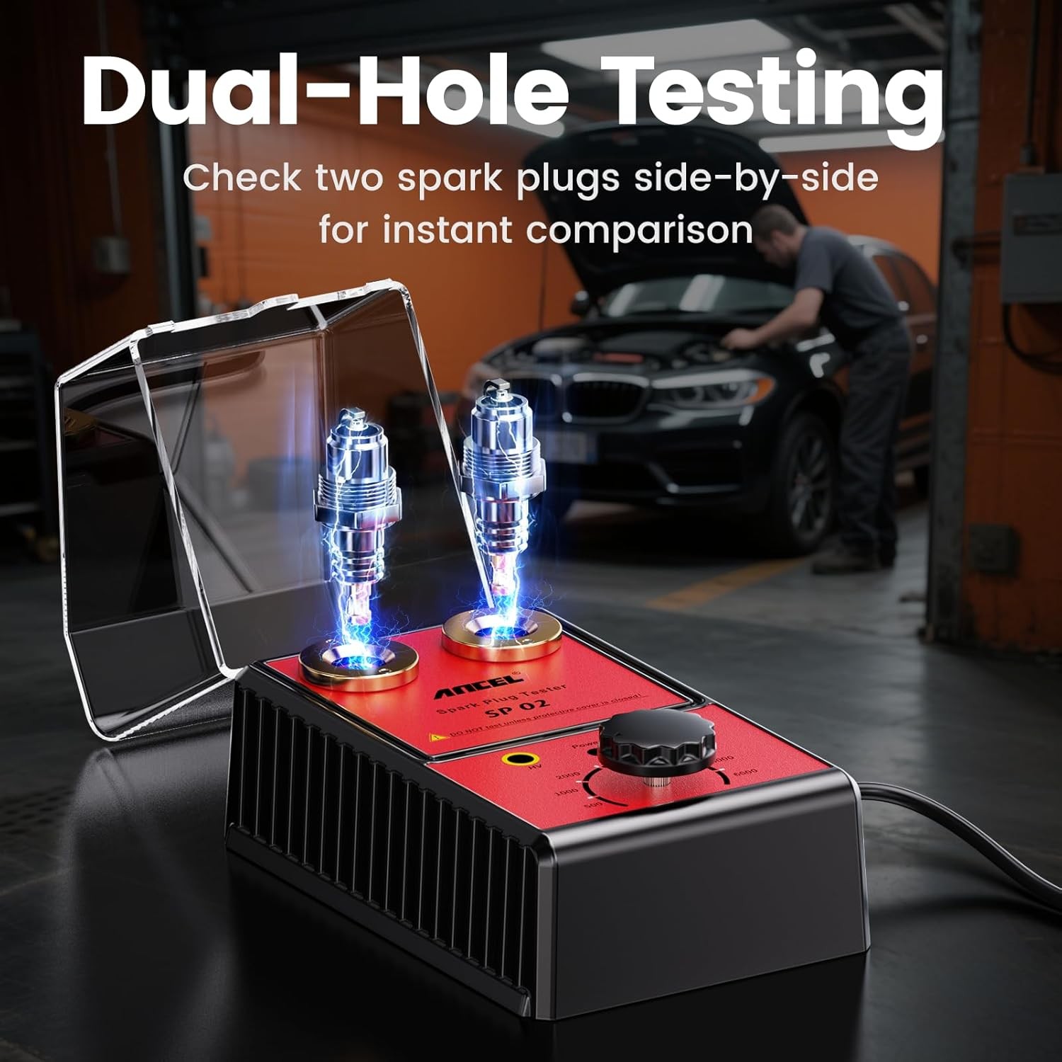 Car Gasoline Spark Plug Tester Auto Ignition System Tester Diagnostic Test Tool