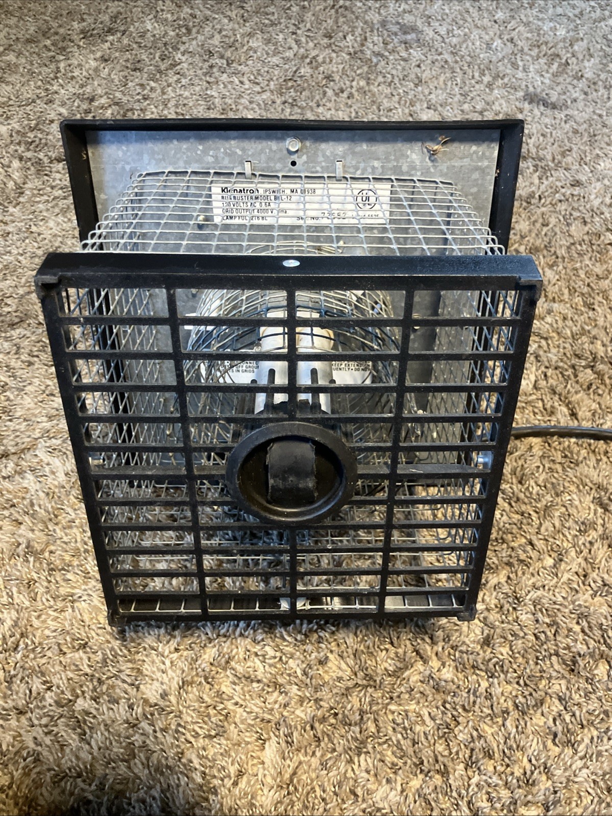 Bug Buster Instect Killer Klenatron BBL-12 Bug Light Zapper 4000V - Tested
