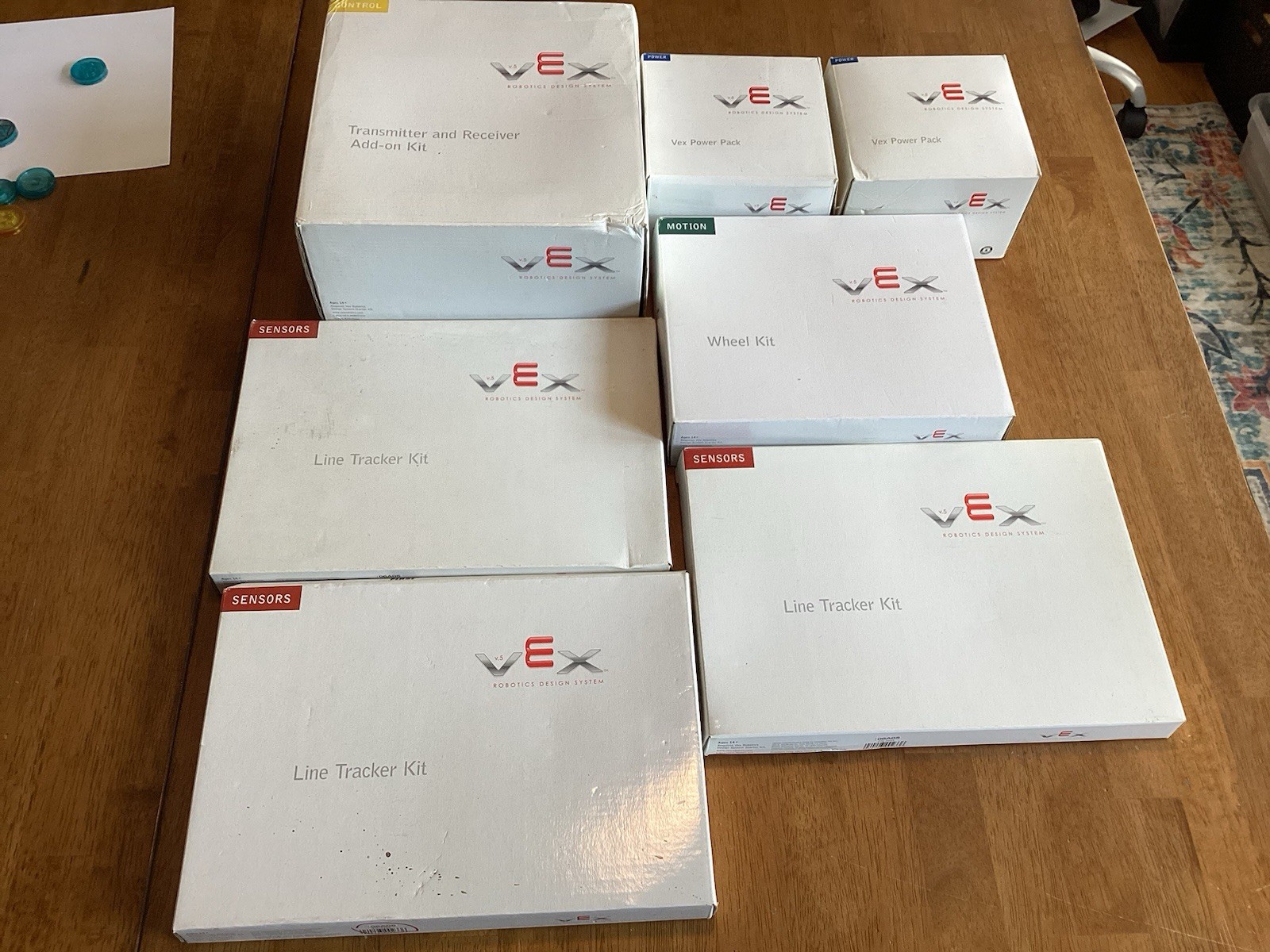 Huge, lot  Of Vex Robotics, Line, Tracker Kit, Wheel Kit, Vex Power Pack Etc