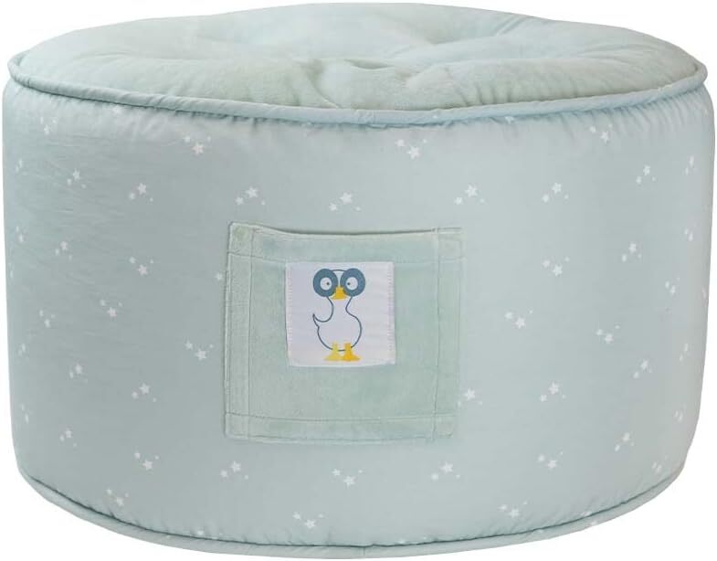 GooseWaddle Soft and Comfortable Kids Ottoman Large Standard, Star Light Blue