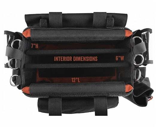 Porta-Brace AO-1.5XB Audio Organizer Multiple Setups, Medium Black