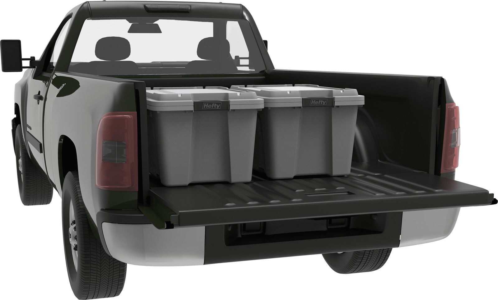 12-Gal Max Pro Plastic Utility Storage Box Tote Gray 6 Pack Stackable Container