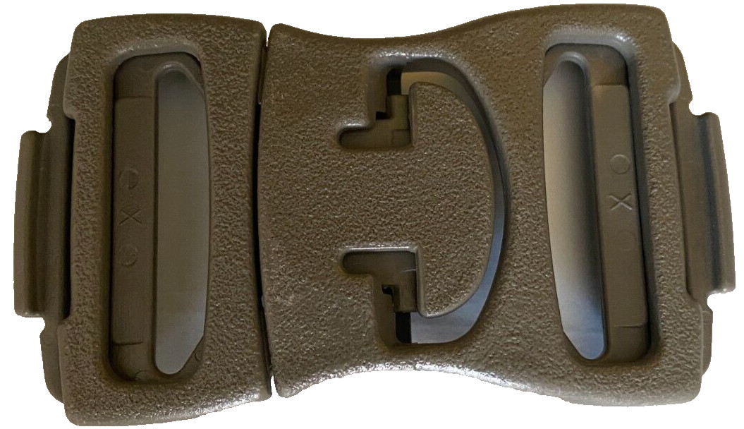 Military Issued Molle II Molded Green Waist Belt Buckle Replacement