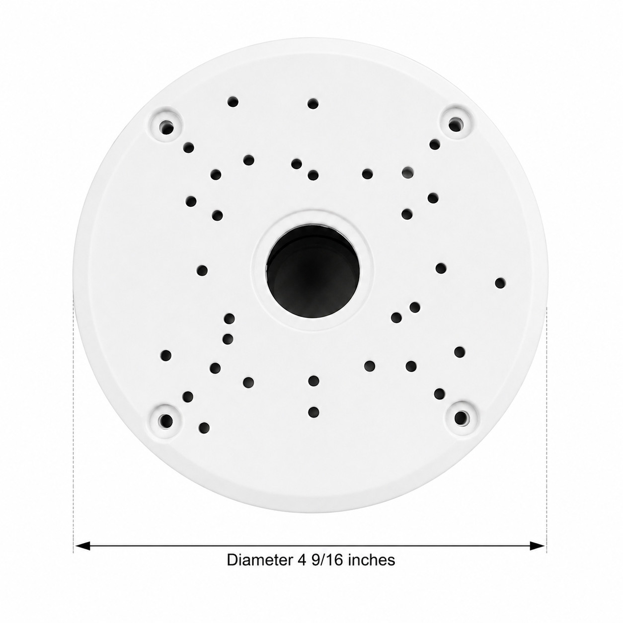 Universal CCTV Plastic Junction Box Mounting Base for Security Camera, White