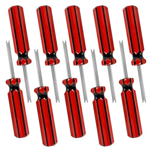 10PCS Valve Core Removal Tools, Automotive Screwdriver Tire Stem Core 10pcs