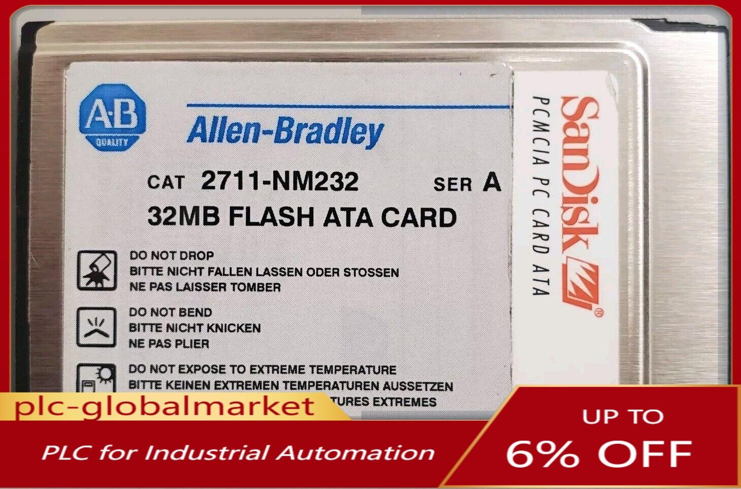 Allen Bradley 2711-NM232 Series A 32MB PCMCIA Memory Card for PanelView.