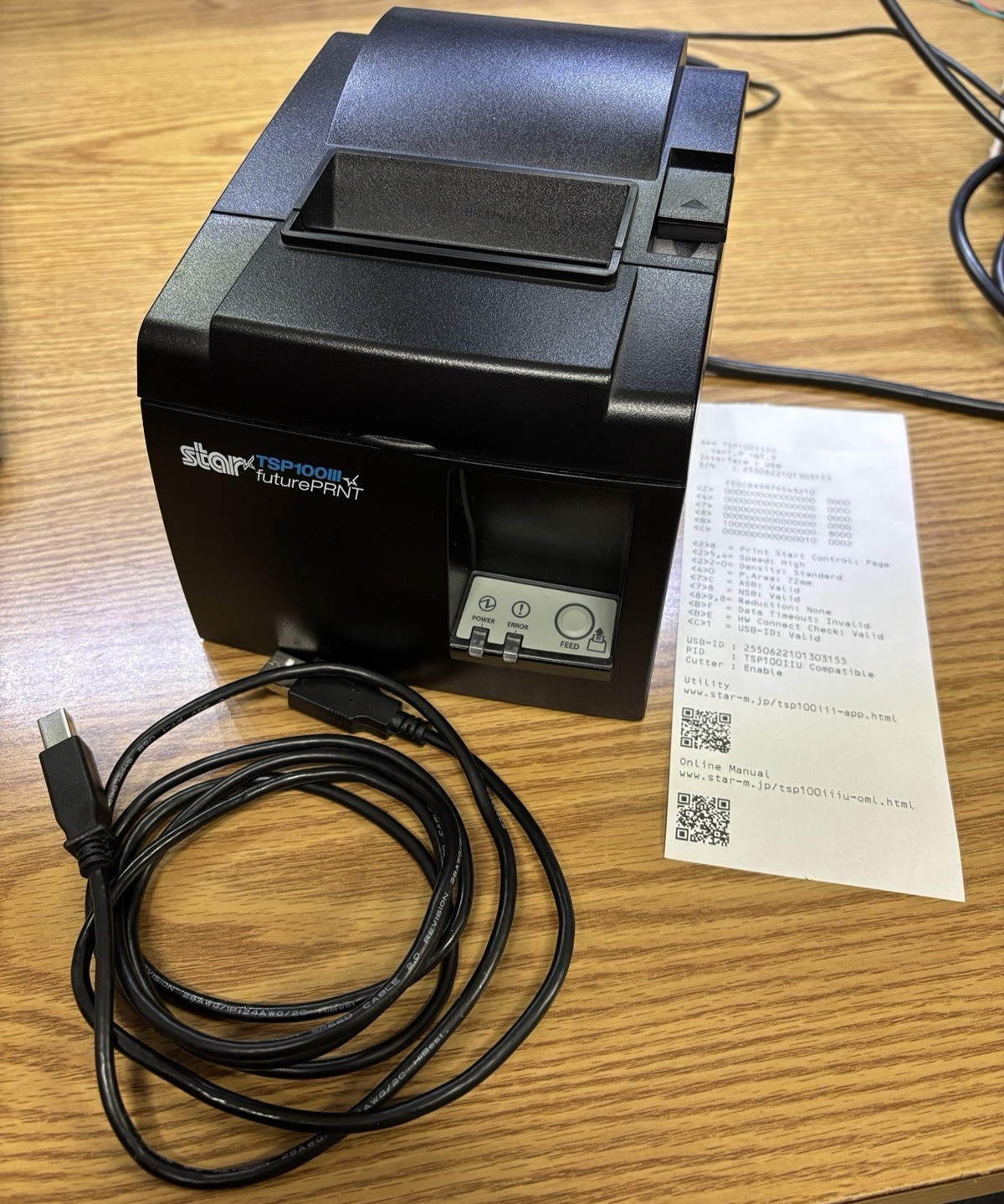 Star TSP100iii futurePRNT USB POS Receipt Thermal Printer