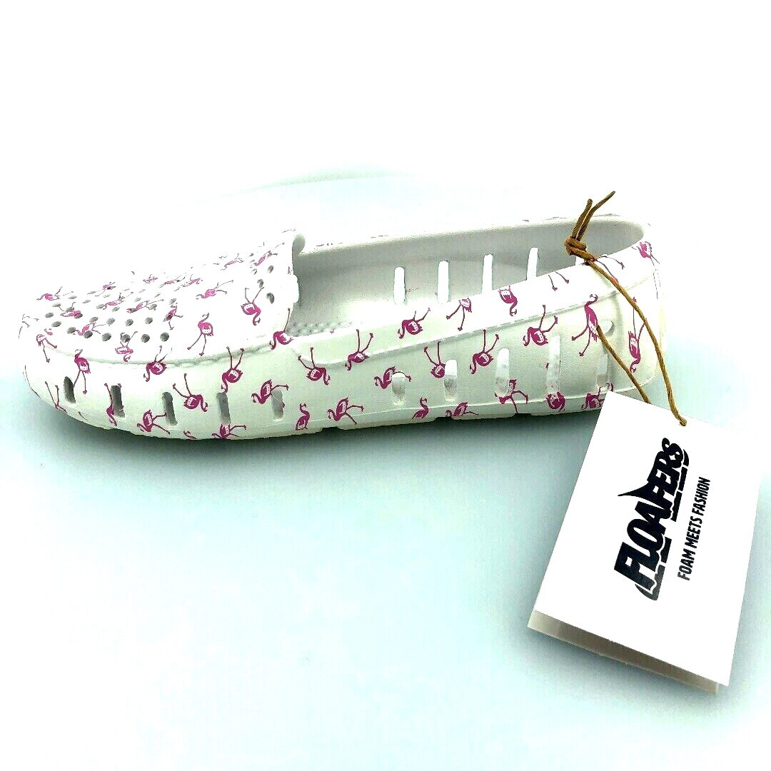 Floafers Posh Driver Womens Flamingo White Water Shoes (choose size) New