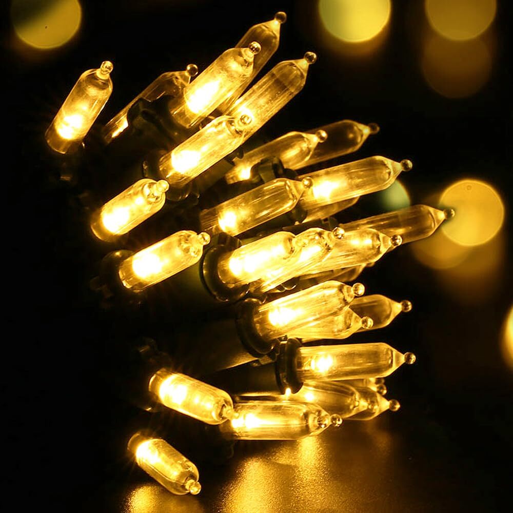 2 Pack Christmas String Lights With Builtin Timer Total 100 Led 36ft Fairy Batte
