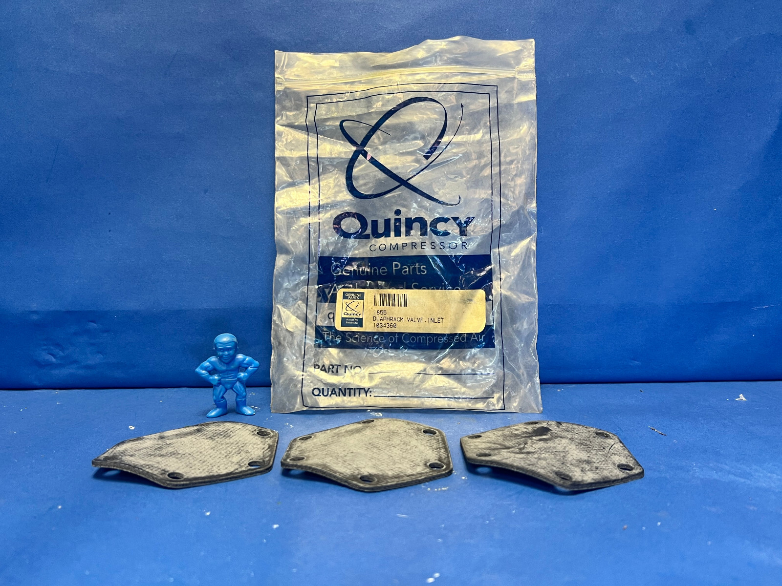 Quincy 1855 Unloader Tower Diaphragm, Valve, Inlet *LOT OF 3