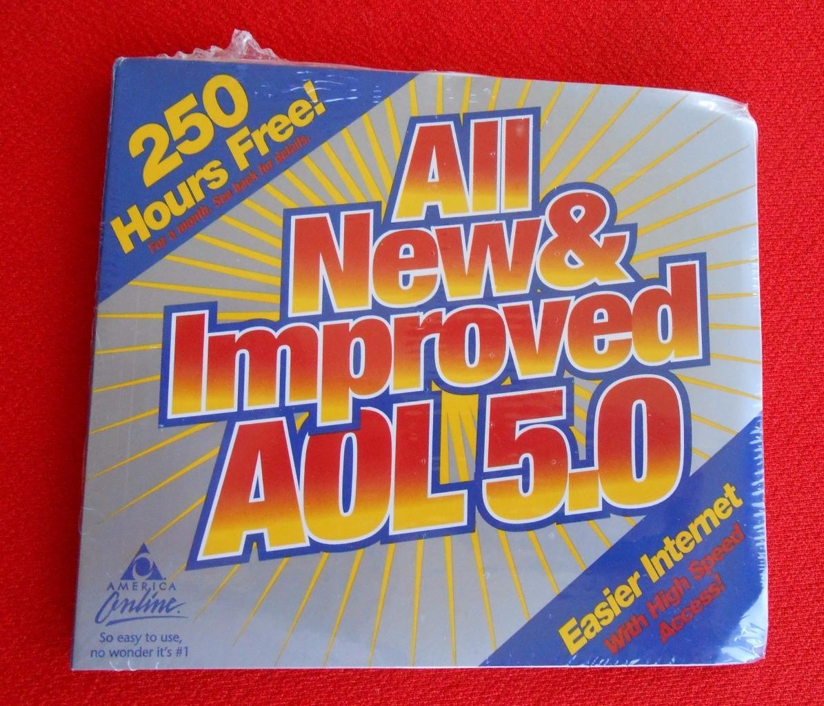 AMERICA ONLINE ~ AOL ~ Version 5.0 ~ VINTAGE Windows CD Disk Promo