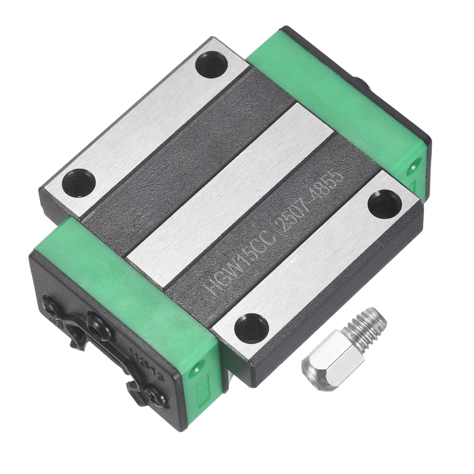 HGW15CC Linear Slider Block, Bearing Carriage Block & Grease Fitting, Black