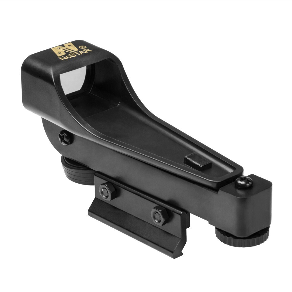 New NcStar Red Dot Reflex Sight Site Optic BLACK Weaver Mount