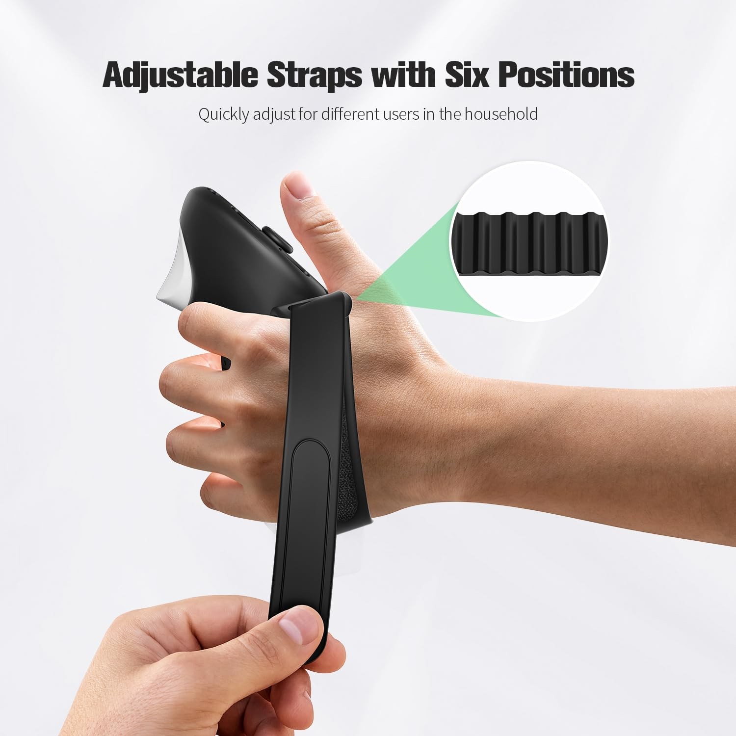 Controller Grips Compatible with Meta Quest 3S/Quest 3, Upgraded All-Silicone...