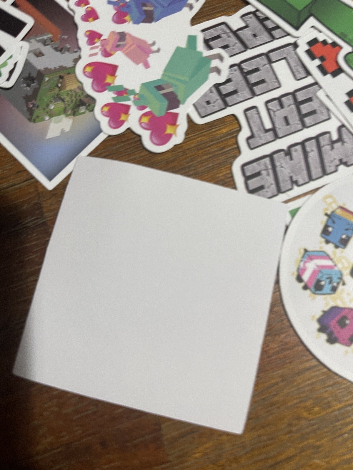 Set of 100 Minecraft Theme Sticker Decals Various