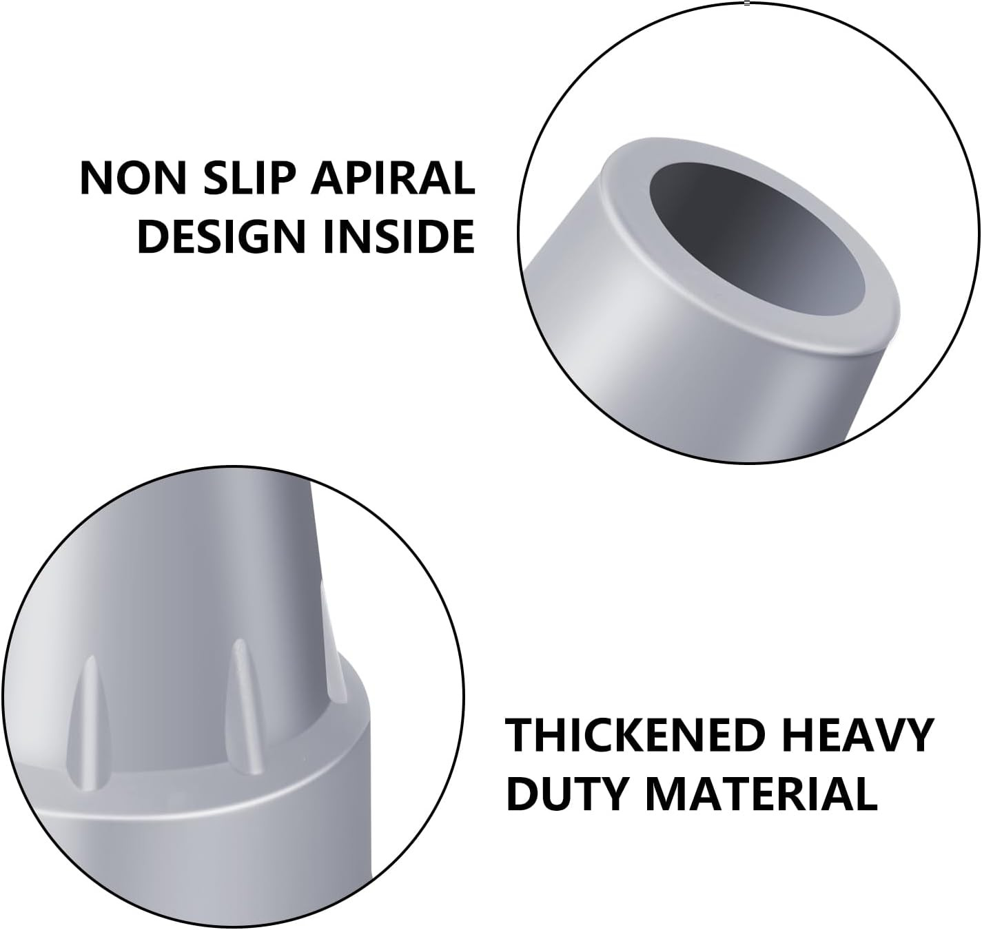 Crutch Tips 7/8 Inch Upgrade Heavy Duty Rubber Crutch Accessories Replacement Ru